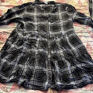 Time and Tru Black and White Plaid Dress.
(New without tags) Size XXL (22)